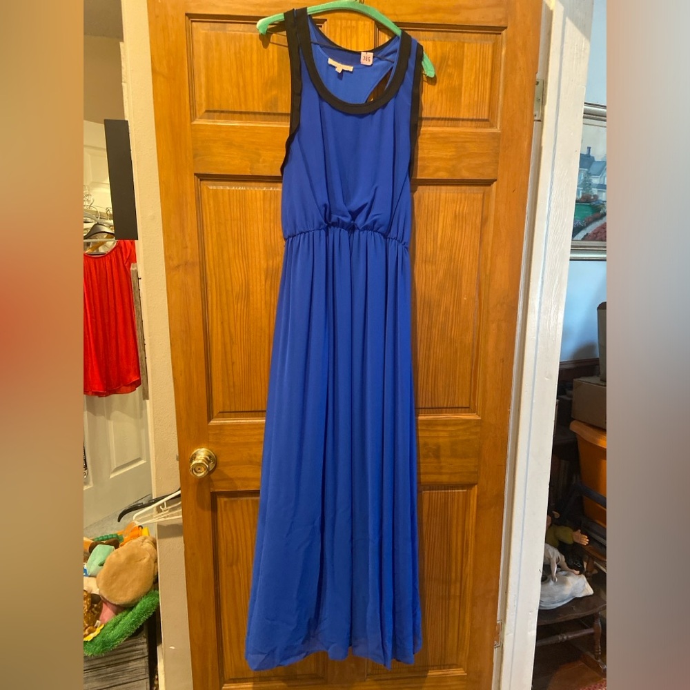 Gibson Latimer royal blue maxi dress Sz med